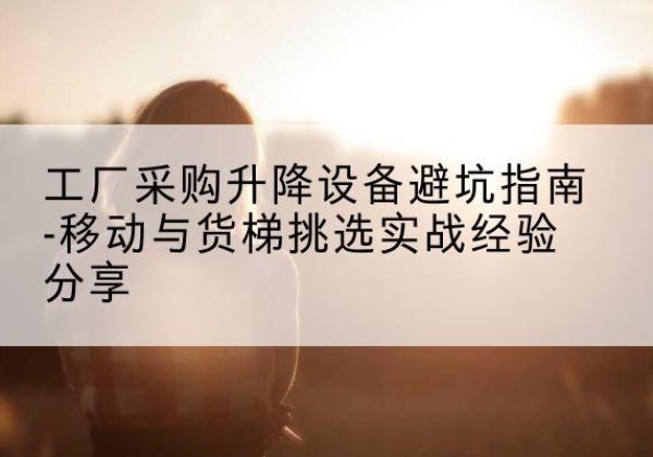 蚌山移动式升降机怎么选-工厂采购升降设备避坑指南-移动与货梯挑选实战经验分享